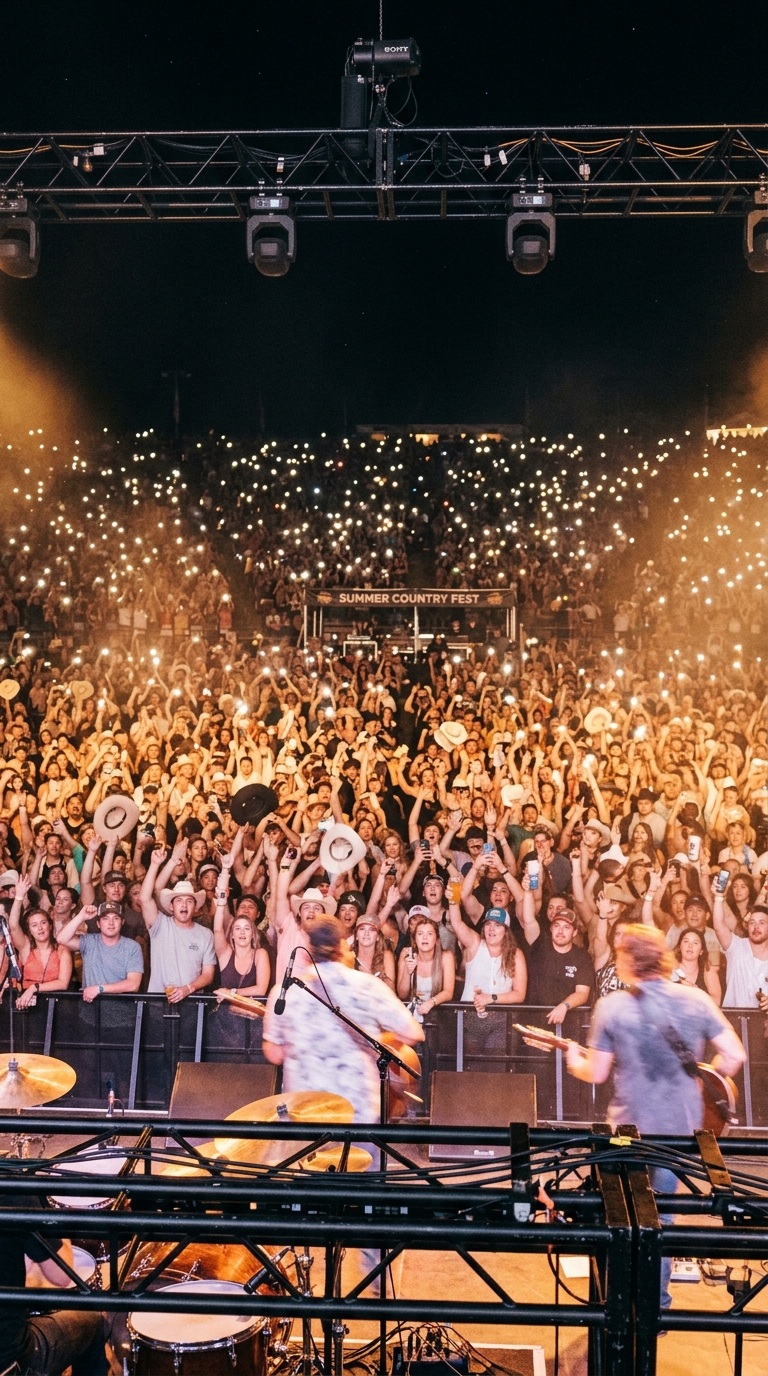 Amphitheater Concert Crowd
